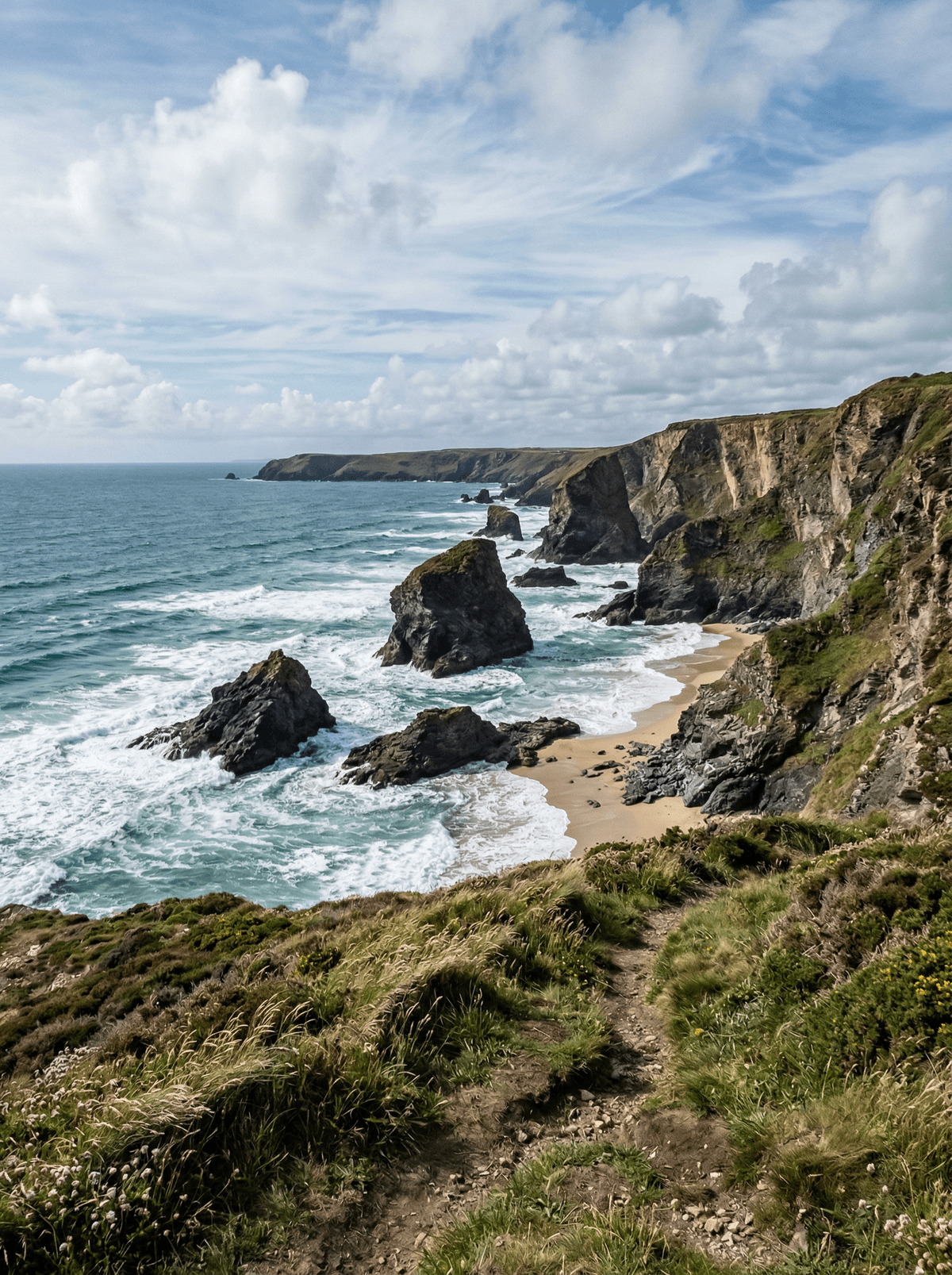Bedruthan Steps, England