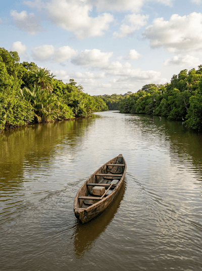 Gambia River by Pirogue