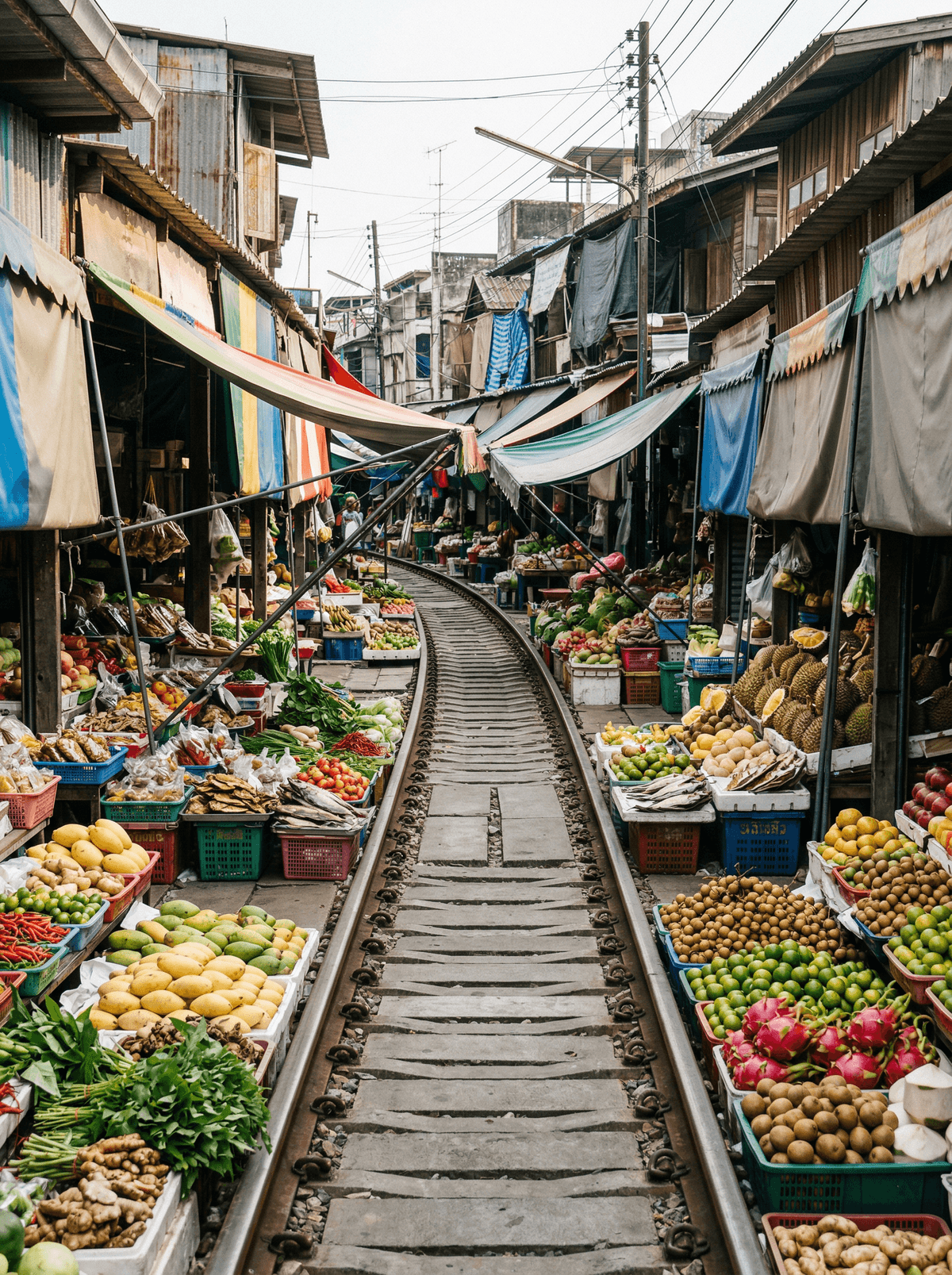 Mae Klong Railway Market, Thailand