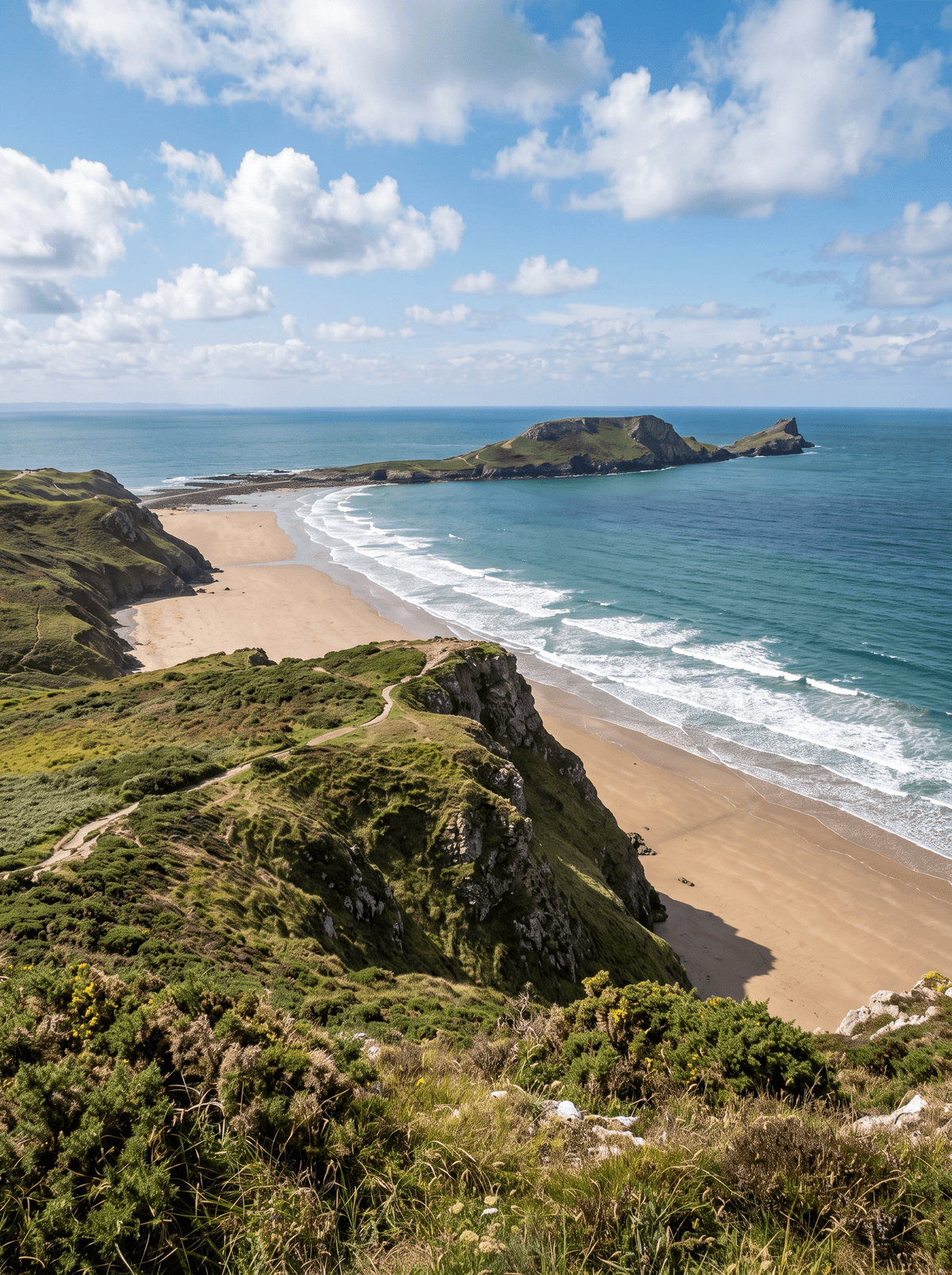 Rhossili and Worm's Head, Wales